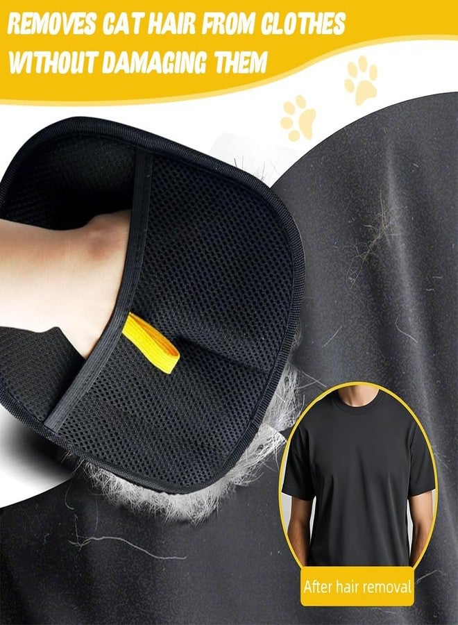 UMANATH Pet Hair Removal Gloves, Static-Enhanced Pet Hair Removal Mitt, Reusable Grooming Mitt Cleaning Glove for Furniture, Carpets, Car Seats & Gentle Massage for Dogs Cats (2Pair, 23.5x18cm) - Image 3